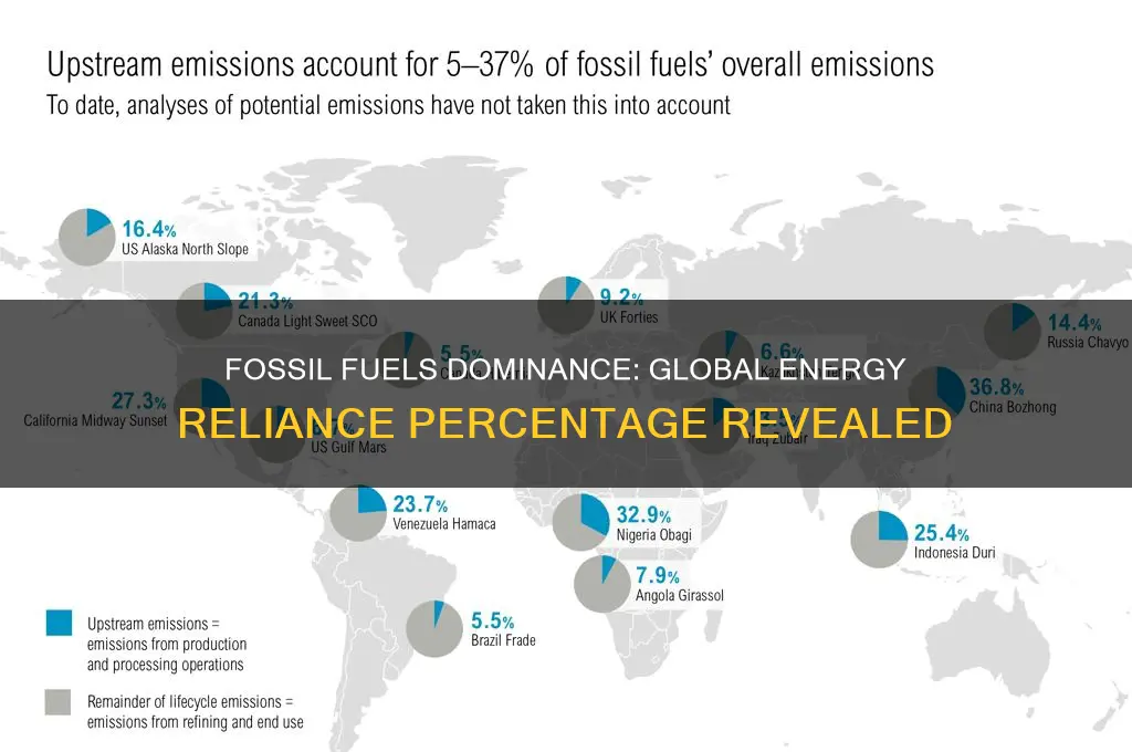 what percent of the worlds energy comes from fossil fuels