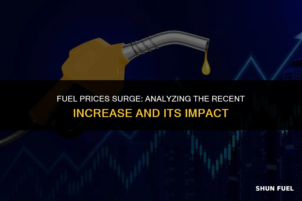 what percentage has fuel increased