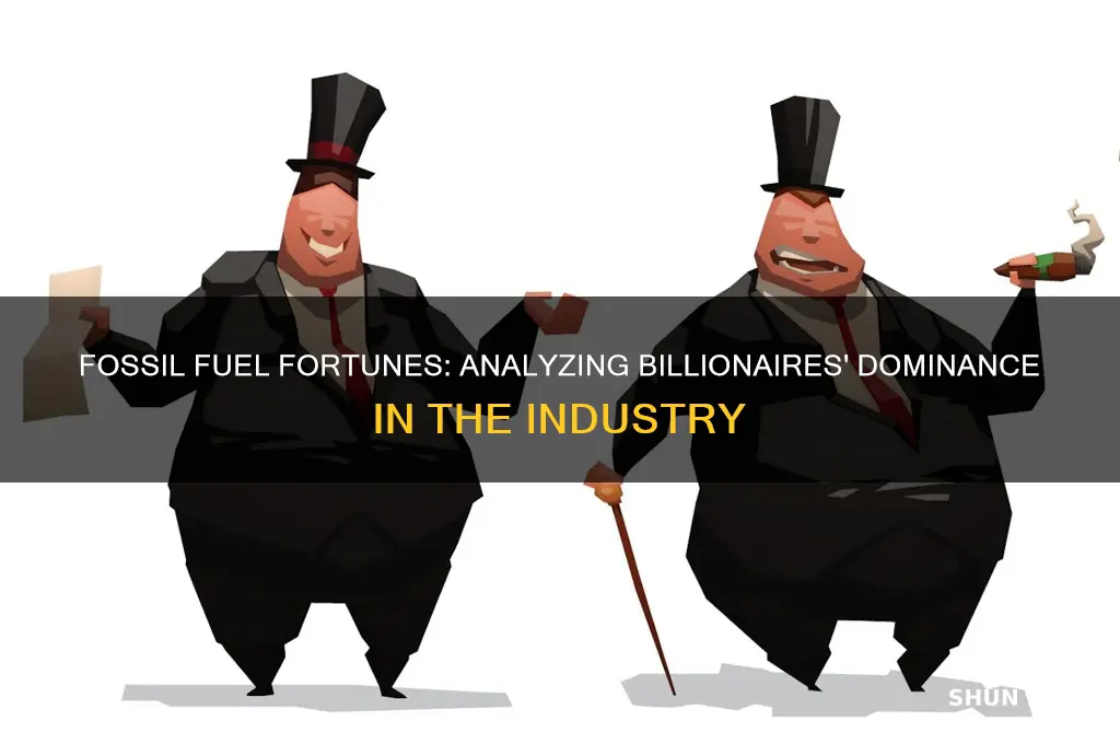 what percentage of billionairs are in fossil fuel