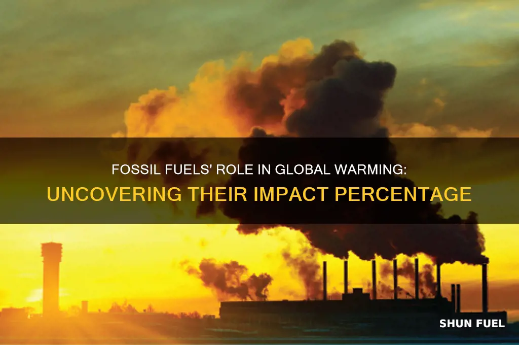 what percentage of fossil fuels contribute to global warming