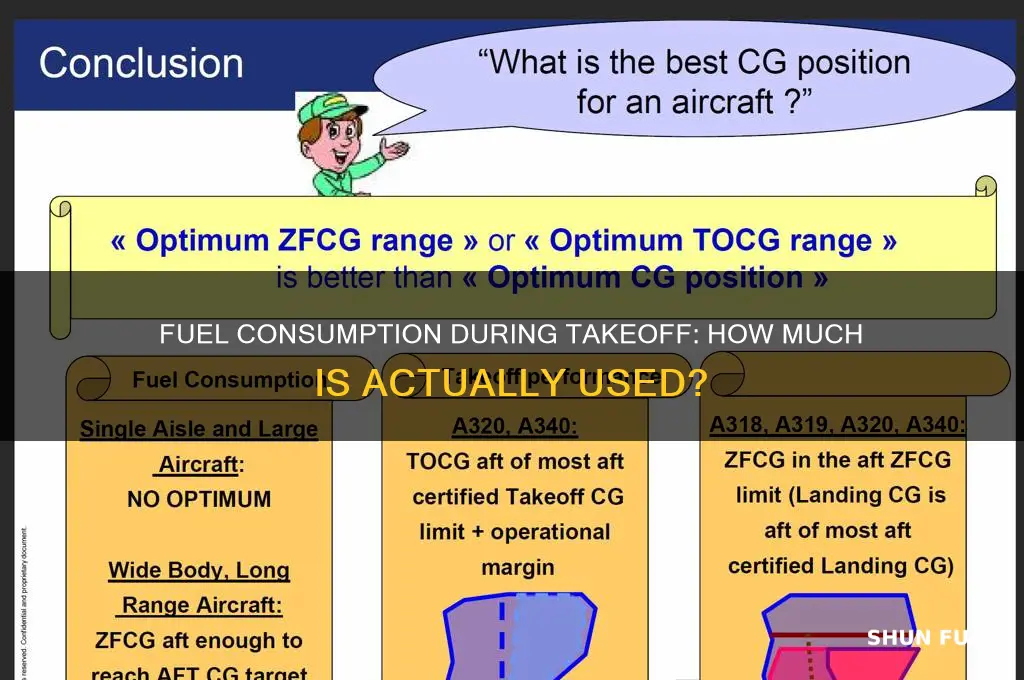 what percentage of fuel is used during takeoff