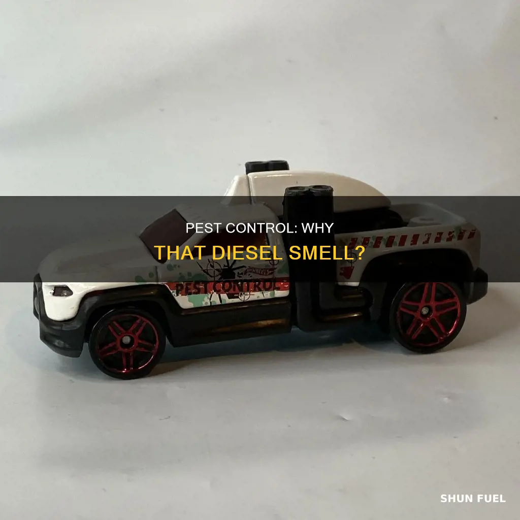 what pest control smells like diesel fuel