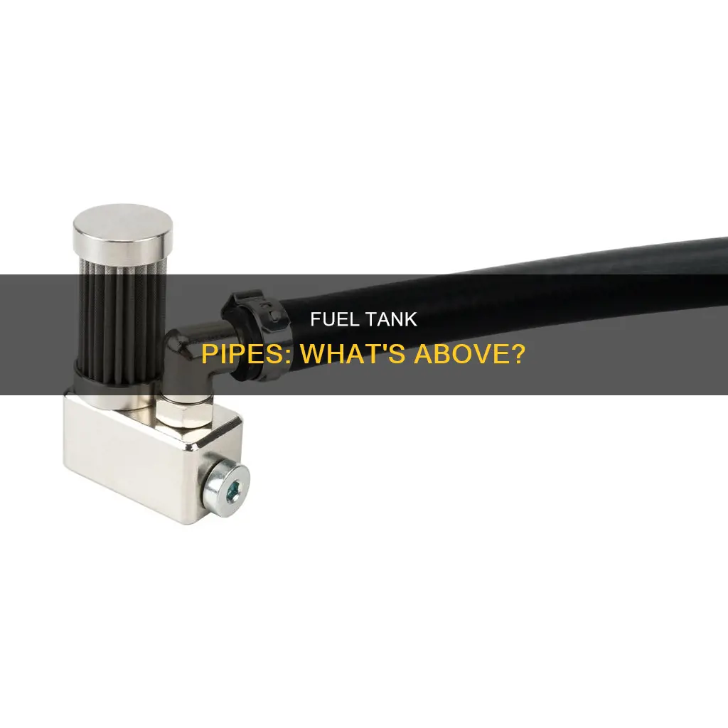 what pipe is above the fuel tank
