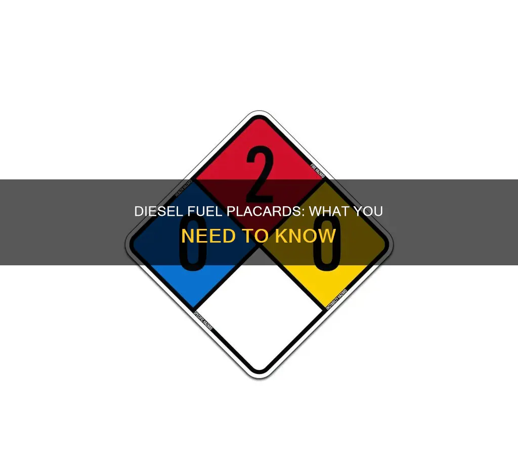 what placards do i need for diesel fuel