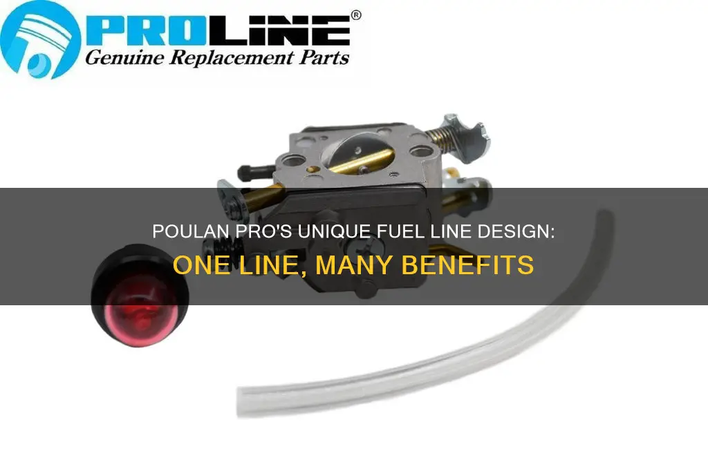what poulan pro has only one fuel line