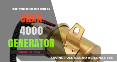 Understanding the Power Source for Onan 4000 Generator's Fuel Pump