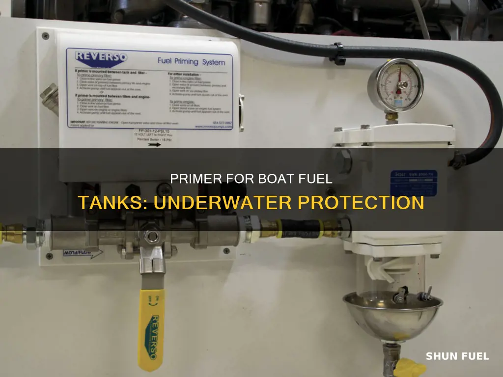 what primer for boat fuel tanks below water line