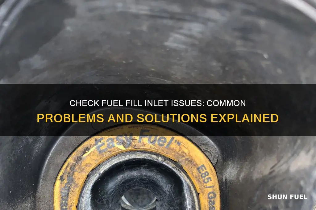 what problems can check fuel fill inlet cause