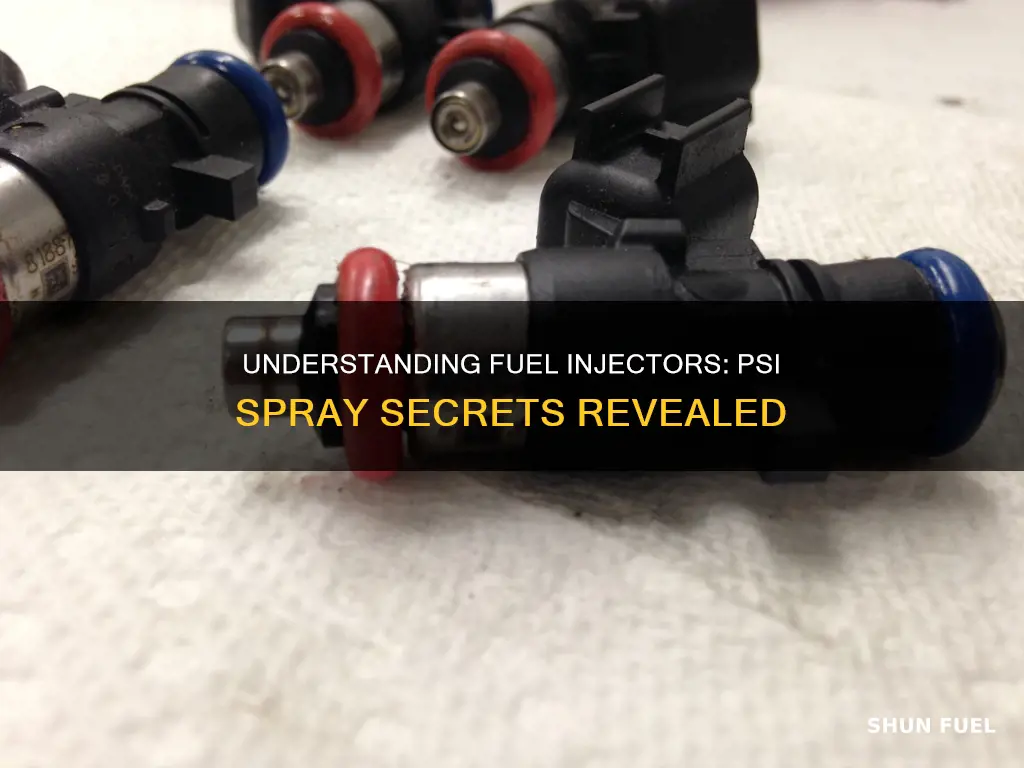 what psi do direct injection fuel injectors spray at