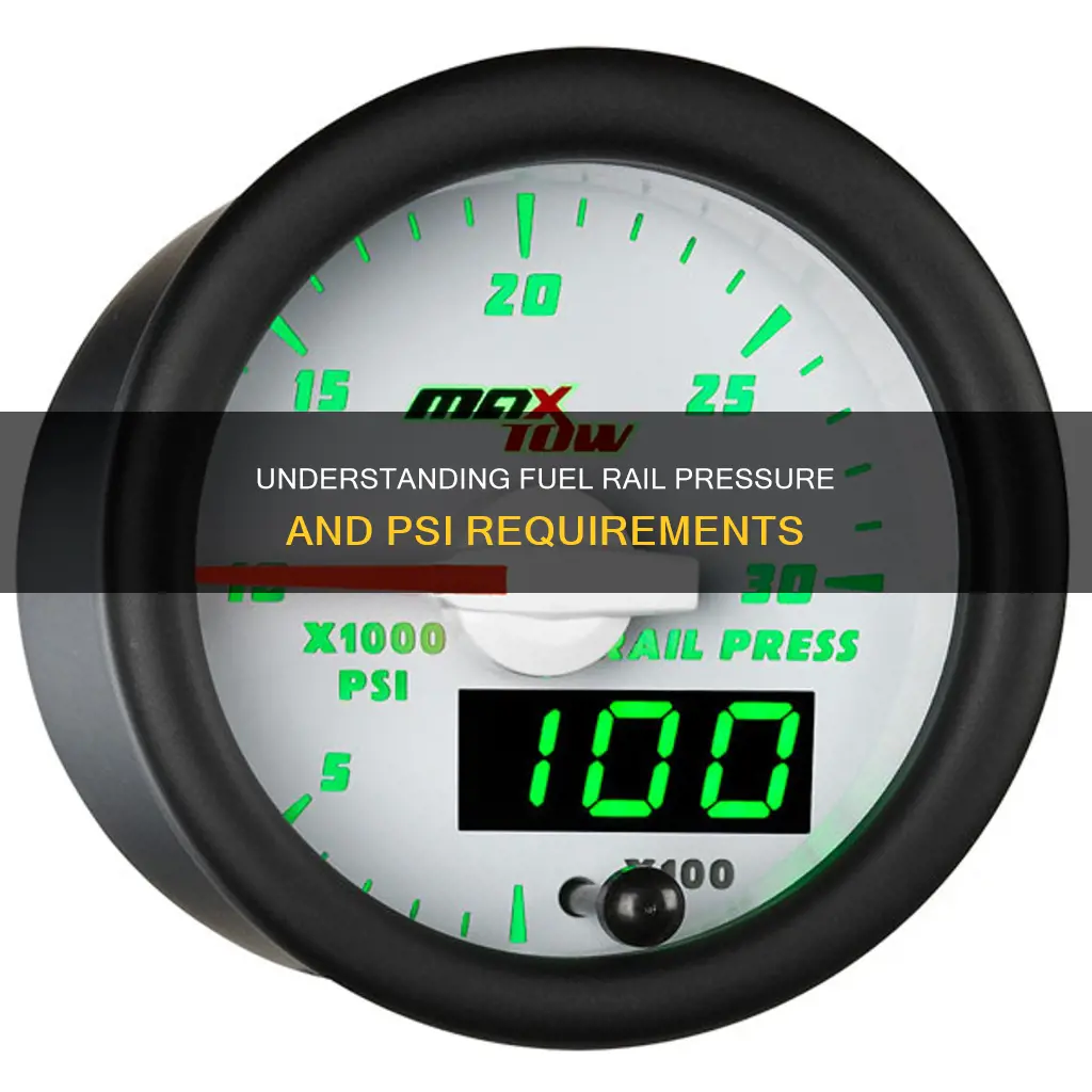 what psi should fuel rail pressure be