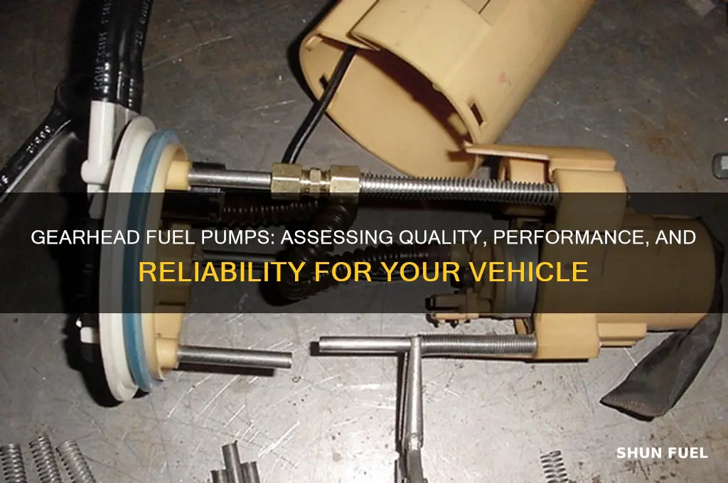 what quality are gearhead fuel pumps
