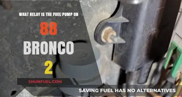 Fuel Pump Relay Location in 1988 Ford Bronco II Explained