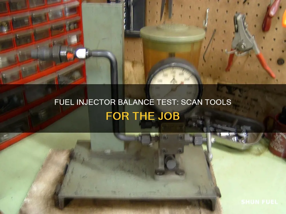 what scan tool will do fuel injector balance test