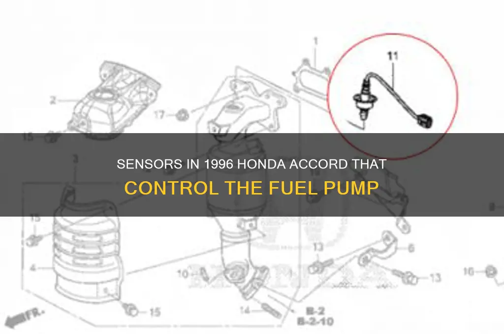 what sensors in 96 honda accord affect the fuel pump