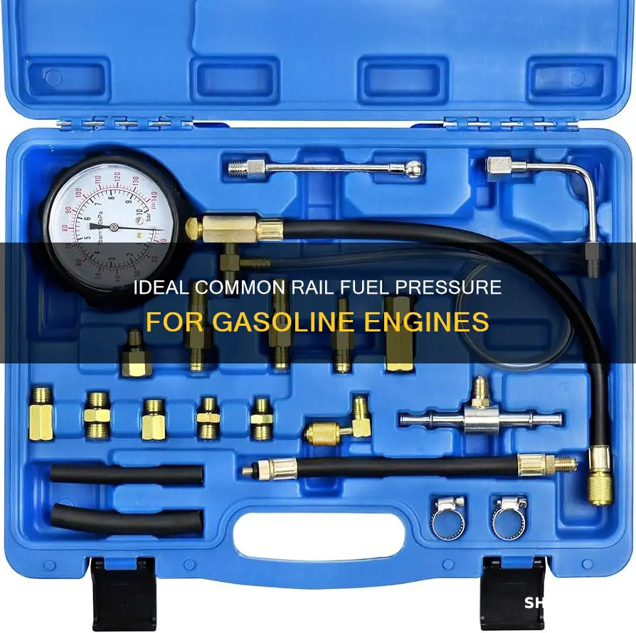 what should common rail fuel pressure be gasoline engine