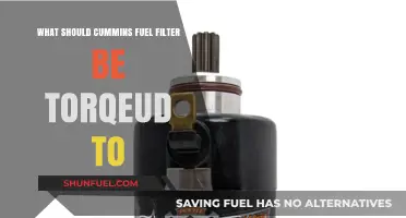 Cummins Fuel Filter Torque Specifications: What You Need to Know
