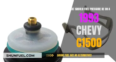 Fuel Pressure Maintenance for the 1993 Chevy C1500