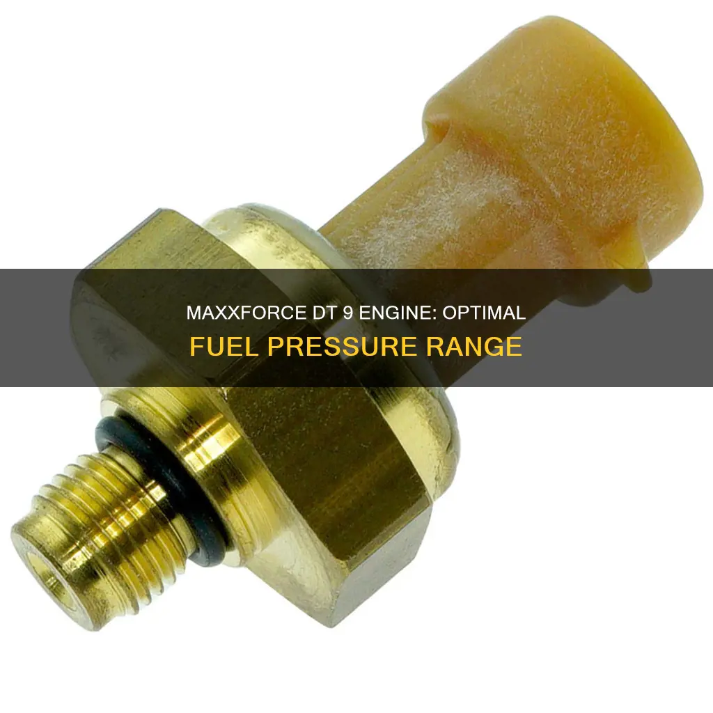 what should fuel pressure be on maxxforce dt 9 engine