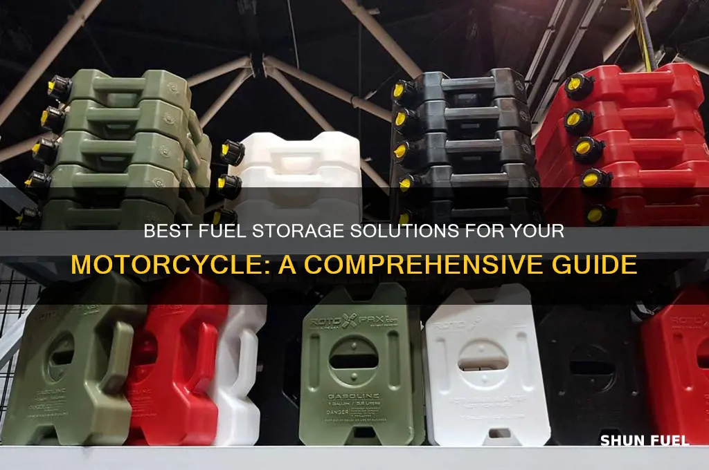what should i use in my motorcycle for fuel storage