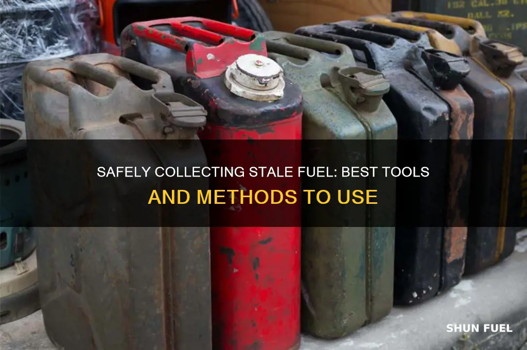 what should i use to collect stale fuel