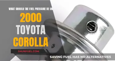 Fuel Pressure Maintenance for 2000 Toyota Corolla Owners