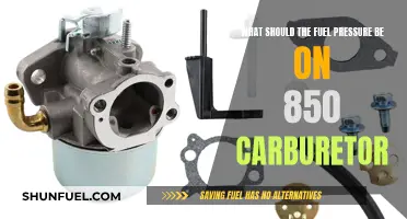 Ideal Fuel Pressure for 850 Carburetor Performance