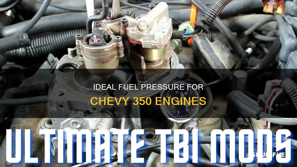 what should the fuel pressure be on a chevy 350