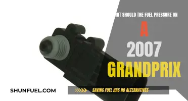 Fuel Pressure Maintenance for 2007 Grand Prix Models