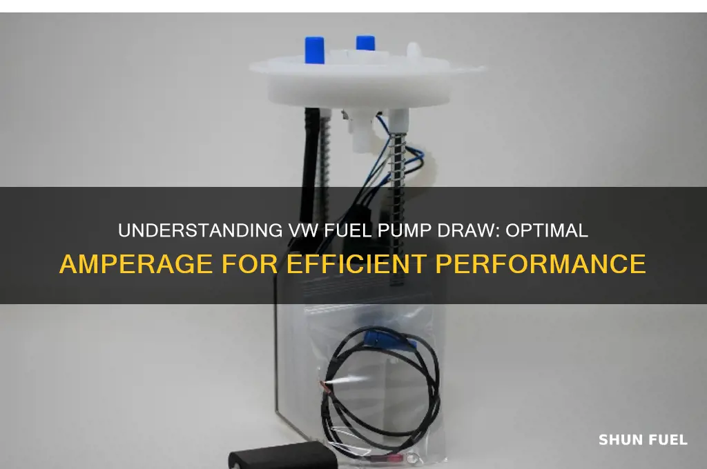 what should vw fuel pump draw