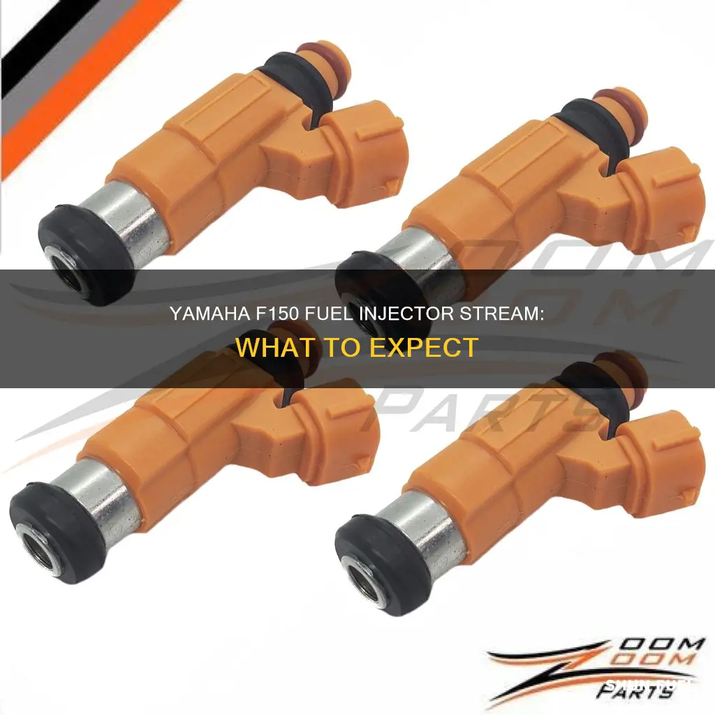 what should yamaha f150 fuel injector stream look like