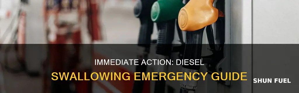 what should you do if you accidentally swallow diesel fuel