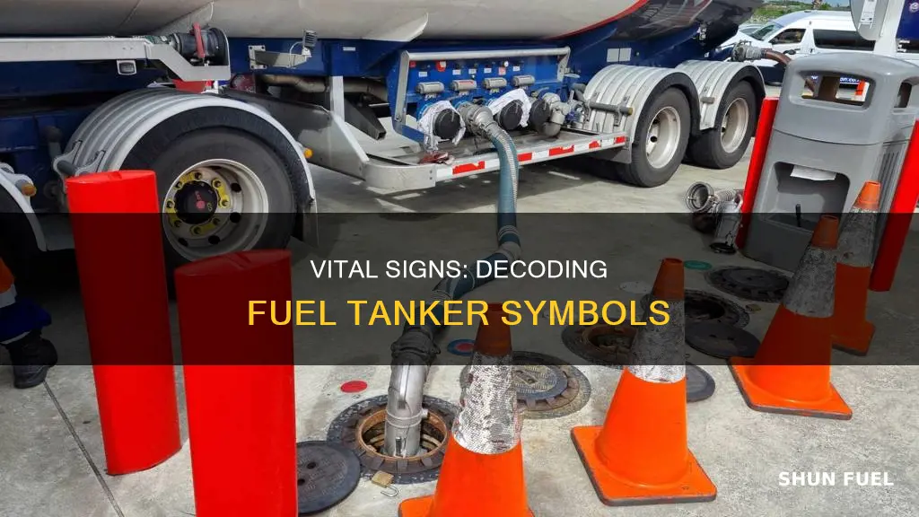 what signs are on a fuel tanker