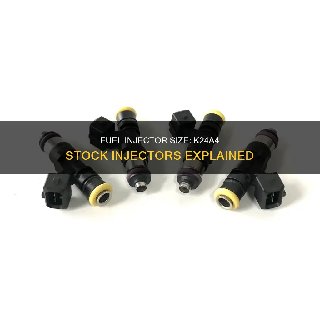 what size are stock k24a4 fuel injectors