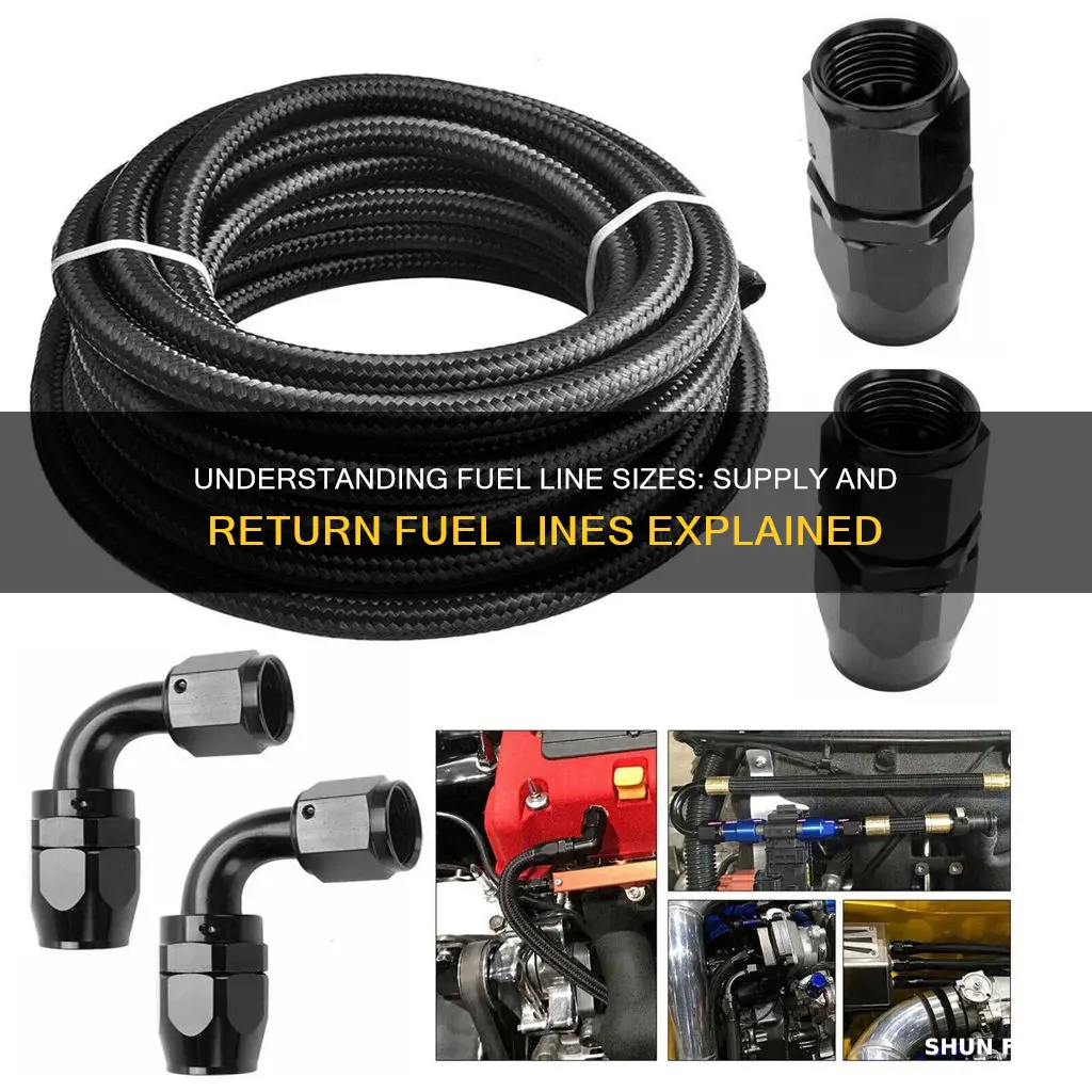 what size are supply and return fuel lines