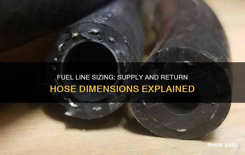 what size are supply and return fuel lines