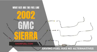 Fuel Line Size Guide for 2002 GMC Sierra