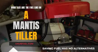 Mantis Tiller Fuel Line: Understanding the Right Size