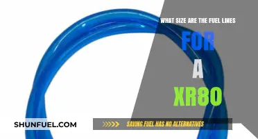 XR80 Fuel Line Sizes: A Comprehensive Guide