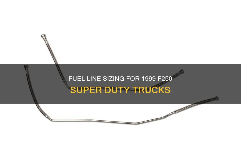 what size are the fuel lines on 1999 f250 superduty