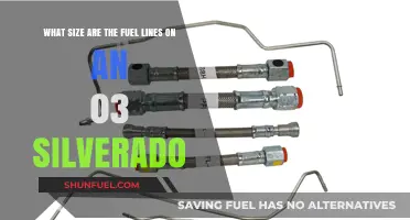 Silverado Fuel Line Sizes: An In-Depth Guide for 2003 Models