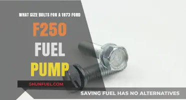 1973 Ford F250 Fuel Pump Bolt Sizes: A Comprehensive Guide