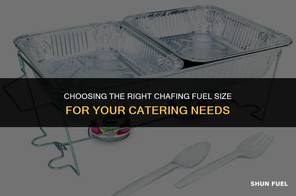 what size chafing fuel