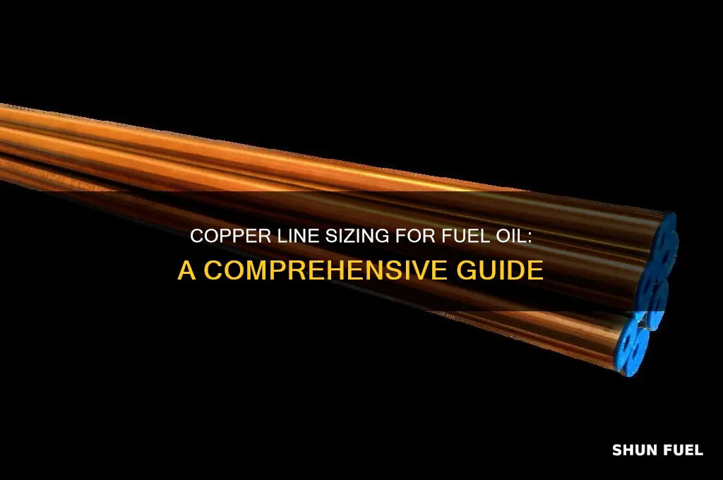 what size copper line to run fuel oil