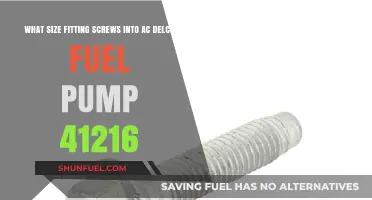 AC Delco Fuel Pump 41216: Correct Screw Size Guide