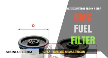 Fuel Filter Fittings: 1997 GMC Specifications