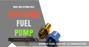 861155A3 Fuel Pump Fitting Sizes: A Comprehensive Guide