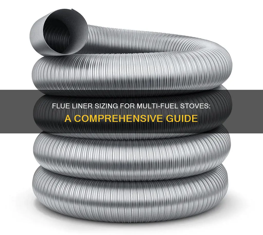 what size flue liner for multi fuel stove