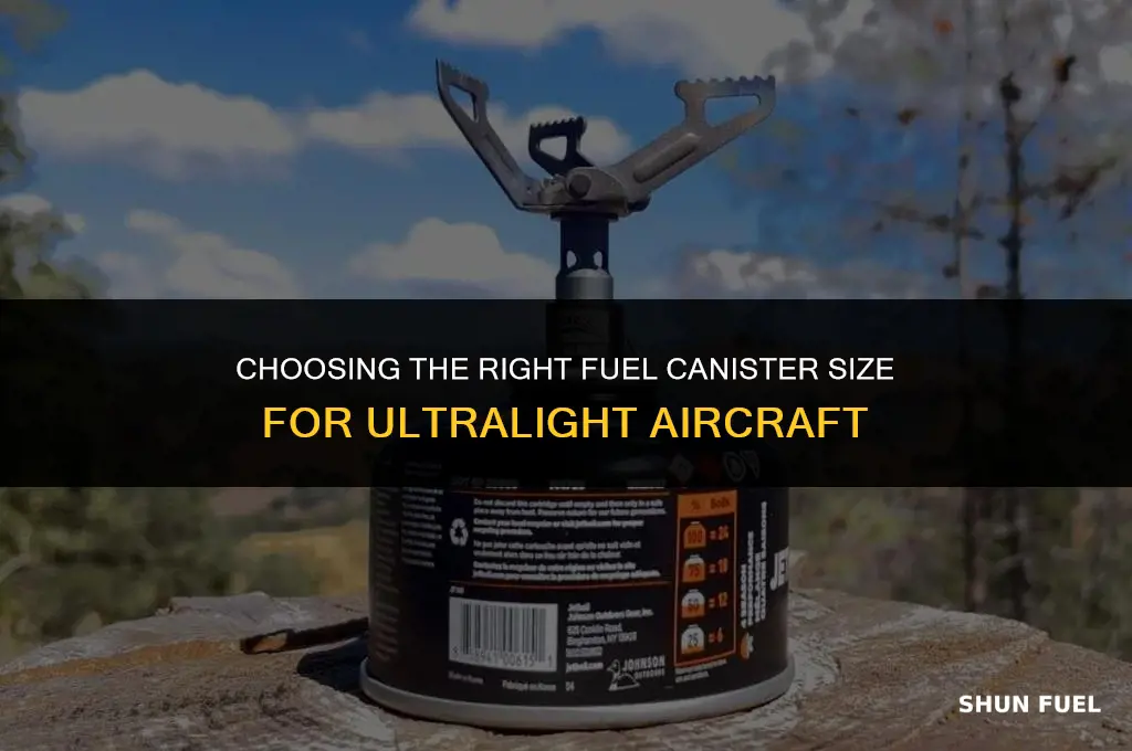 what size fuel canister ultralight