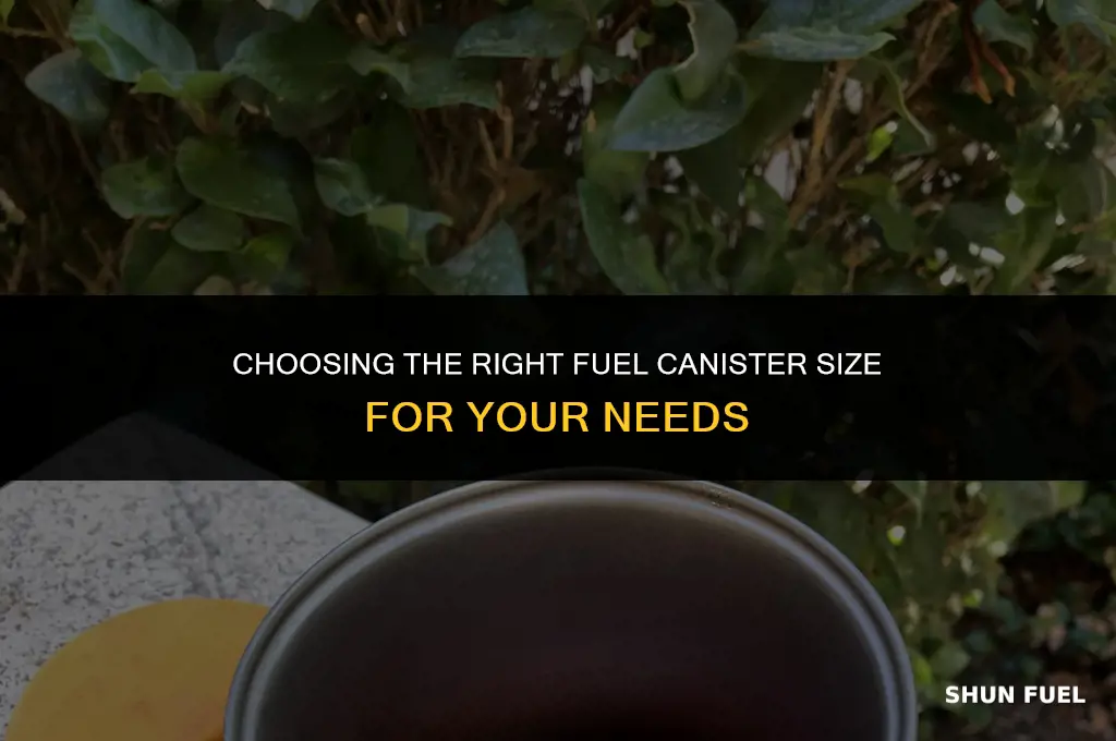 what size fuel canister