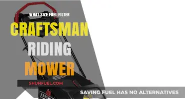 Fuel Filter Sizes for Craftsman Riding Mowers